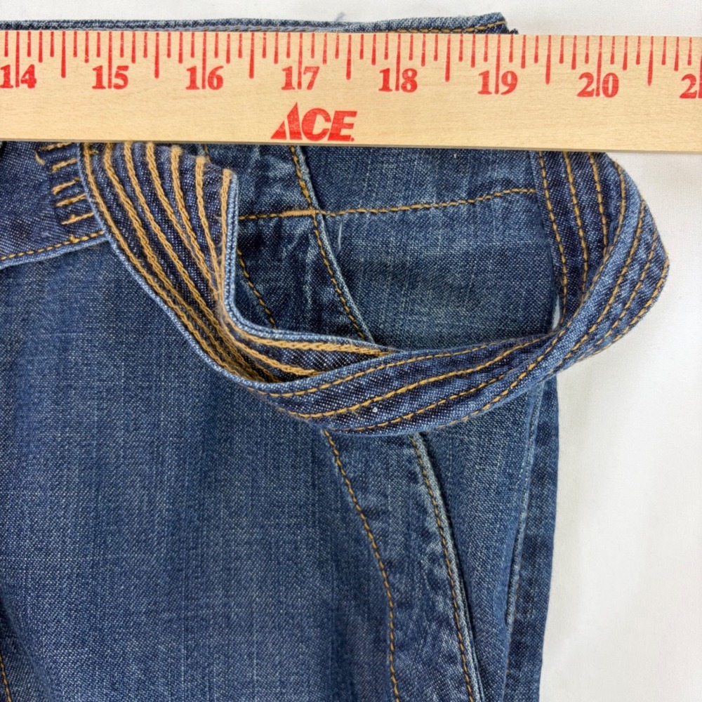 NWT Seven 7 Wide Leg Denim Pants Sz 16 Plus Size Patch Pockets Cropped Seven7 - Picture 10 of 11